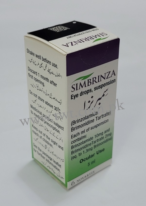 Simbrinza Eye Drops (BRINZOLAMIDE + BRIMONIDINE) Transworld Trading